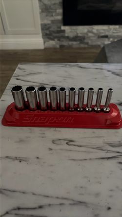 Snap On 1/4 deep sae socket set NEW