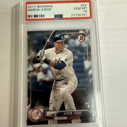 2017 Bowman Aaron Judge RC #32 PSA 10 GEM MT