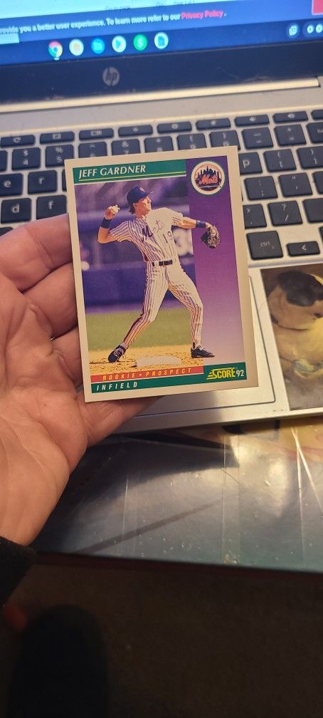 Jeff Gardner 1992 Score Baseball Card