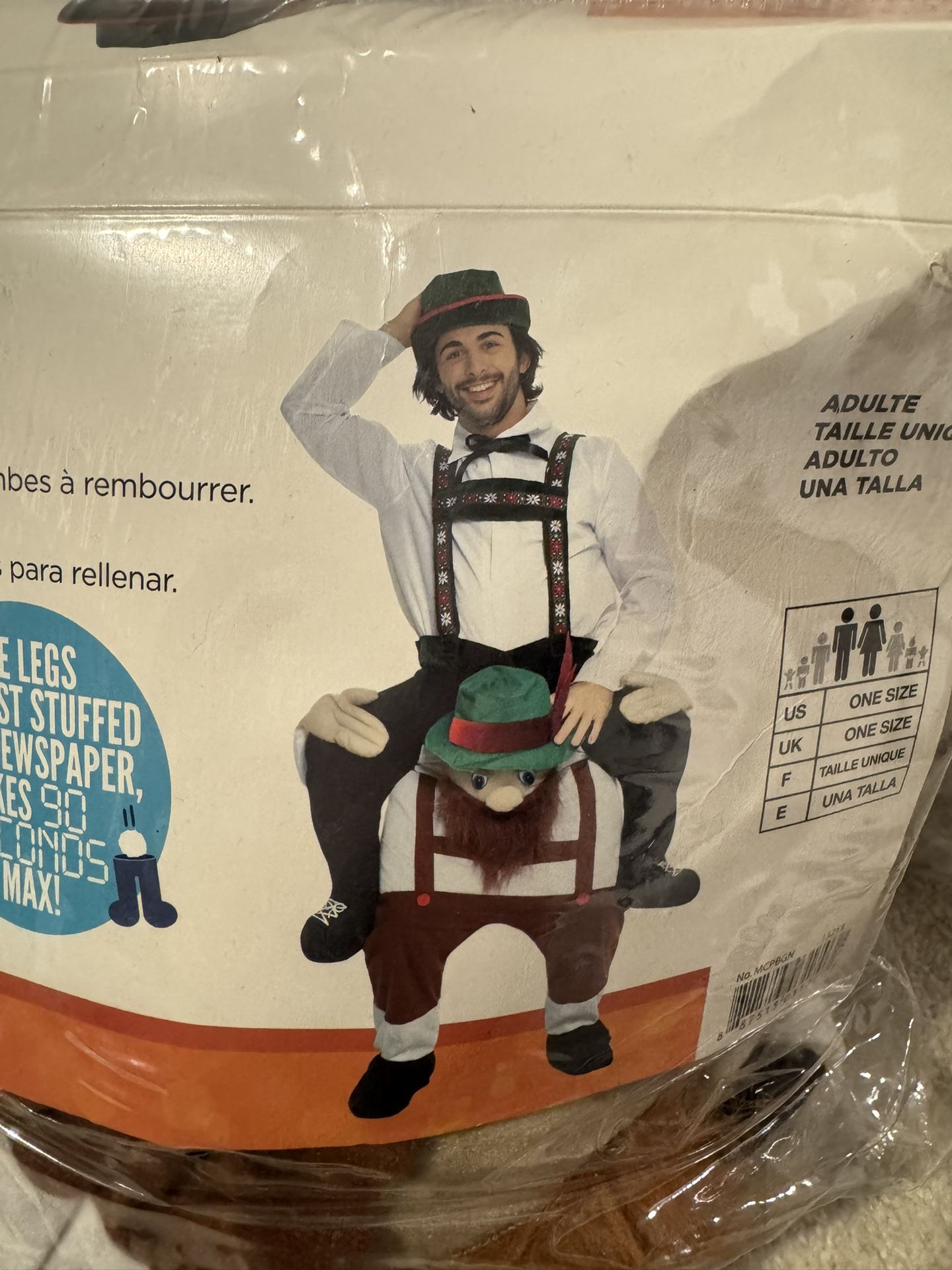 Costume For Men. One Size Fits All.