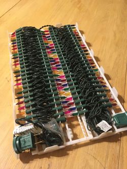 100 colored christmas lights