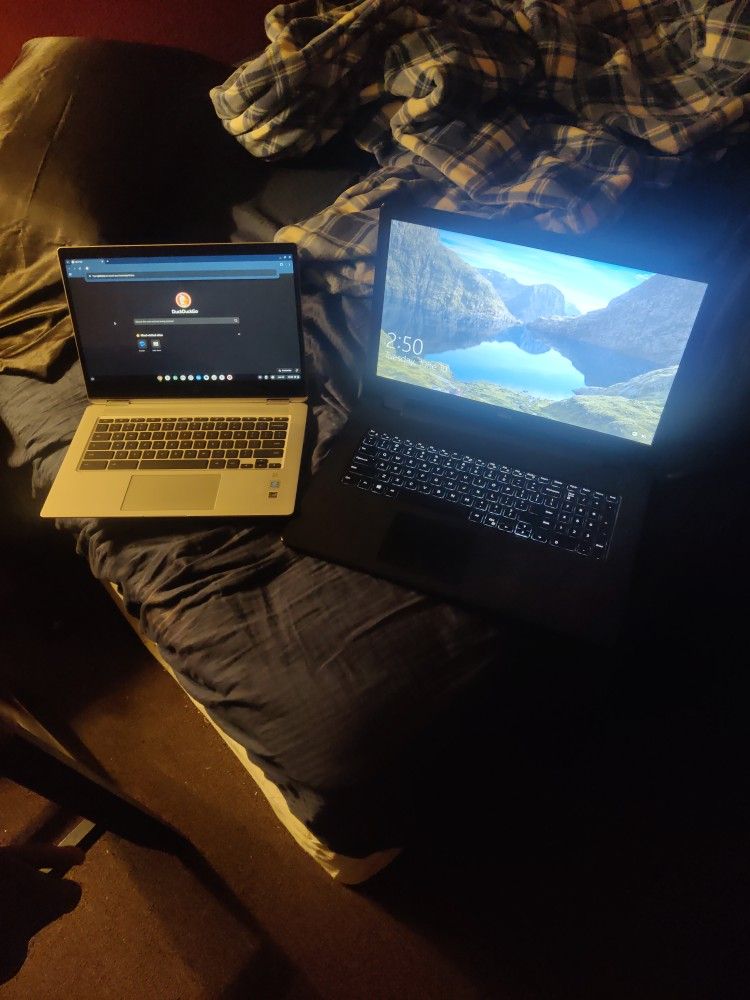 Hp X360 Chromebook & Dell 17 5000 Series $90 Each
