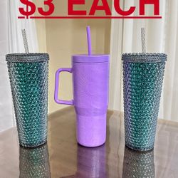 NEW Diamond Pattern Tumblers( $3 EACH) 