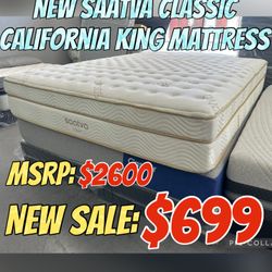 NEW SAATVA CLASSIC CALIFORNIA KING MATTRESS