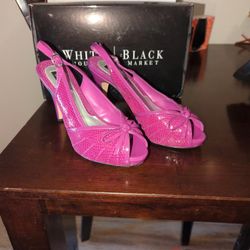Purple-Pink White House -Black Market Size 9 Heels