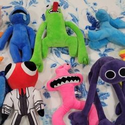 9 Different Rainbow Friends Stuffed Animal Plushies 