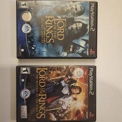 PS2 Lord Of The Rings Games