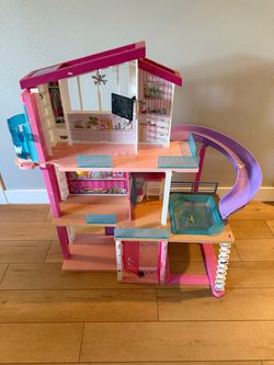 Barbie Dreamhouse 3-Story Dollhouse with Slide and Pool