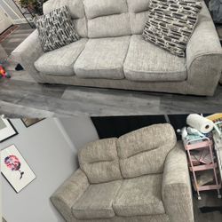 Love Seat And 3 Seater Sofa 