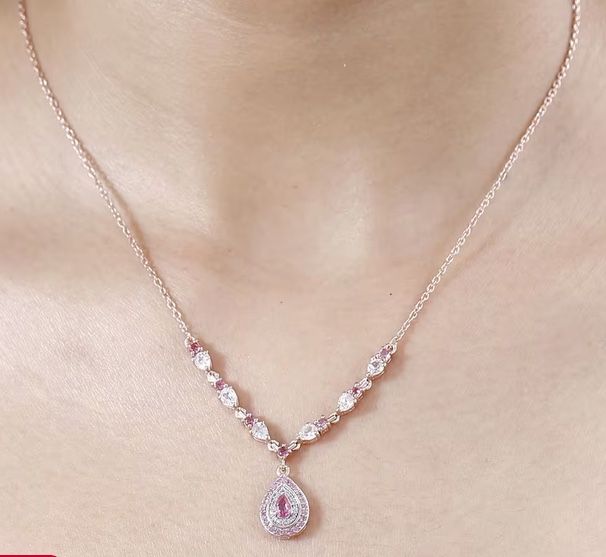 Premium Mahenge Spinel, pink sapphire & zircon Necklace - new!
