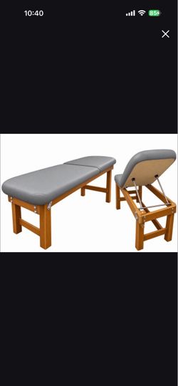 Stationary Massage Table with Adjustable Backrest