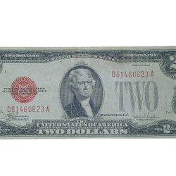 1928F Red Seal $2 Note*** This Is RARE Note @33%