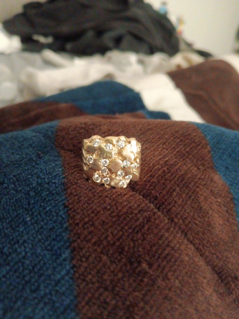 14k Ring W/ 13 Vvs 💎  Custom Made 4k Obo