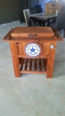 Rustic cowboys ice chest cooler 48 quart