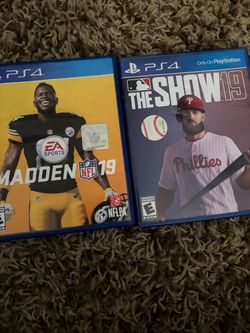 Madden NFL 19 & MLB The Show 19 PS4