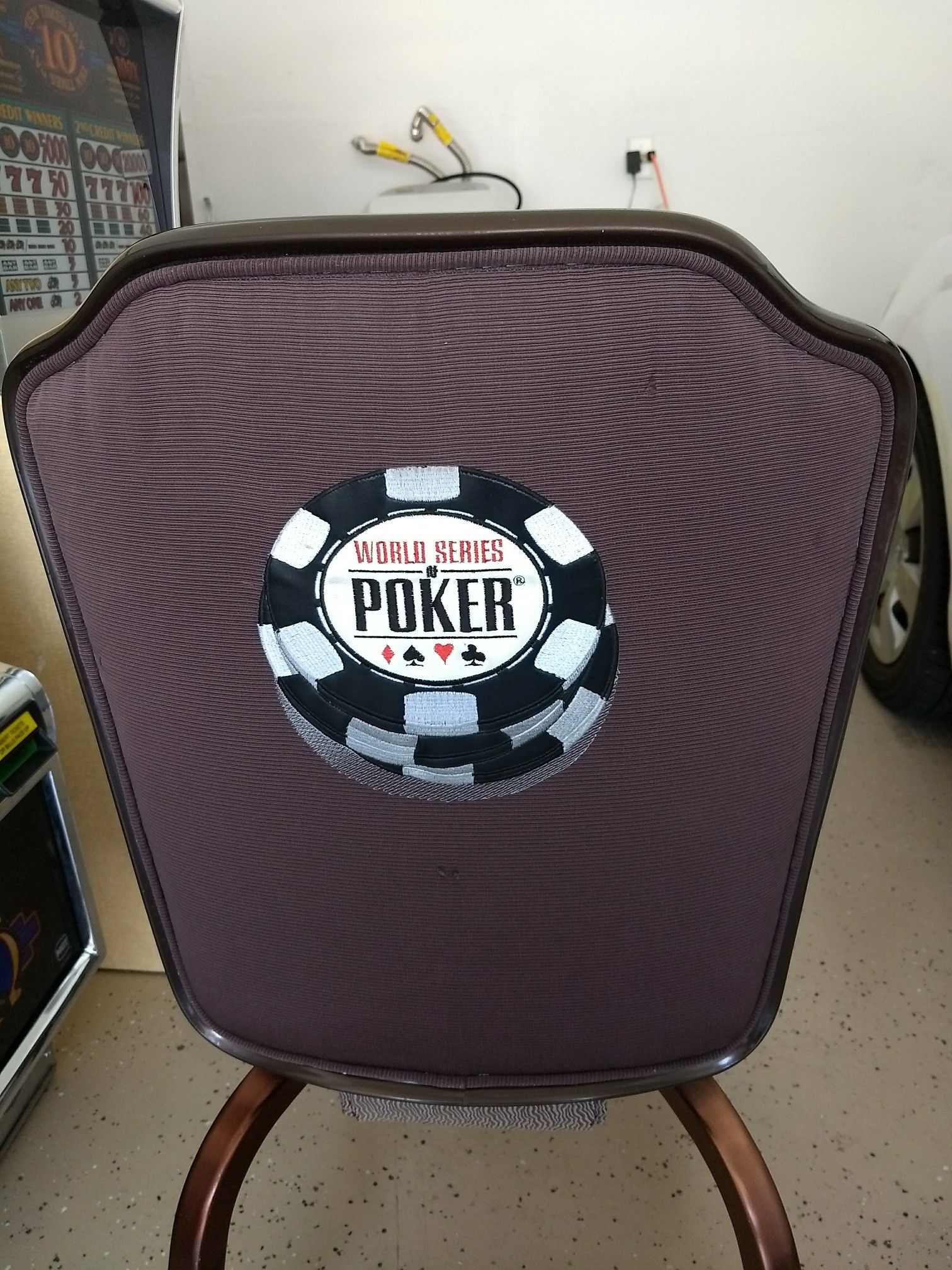 Poker chairs from wsop