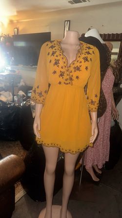 New Size Small Orange Dress