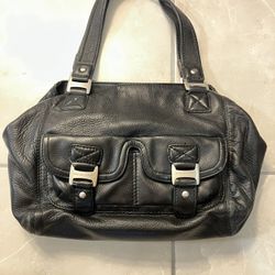 MICHAEL KORS💥RARE-VINTAGE💥Black Pebble Leather Handbag