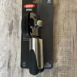 **BRAND NEW** OXO Steel Can Opener, Color Black