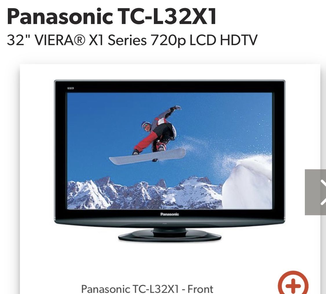 32” panasonic tv