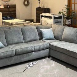 BRAND NEW ASHLEY 👌Altari Alloy RAF Sectional Sofa/OTHER COLOR SMOKE