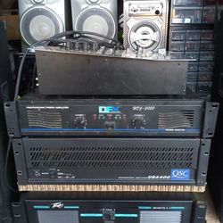 Amplifiers Ready To Go. Very Good Condition 