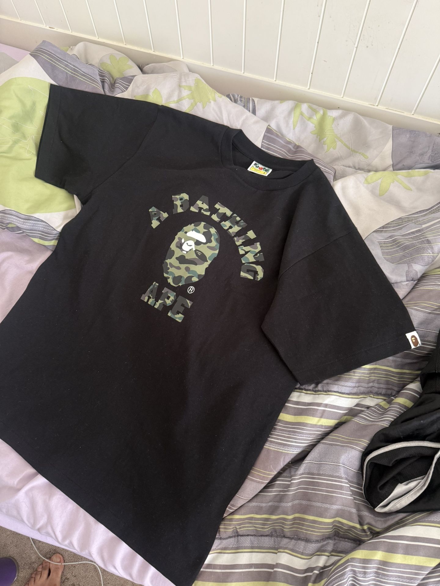 black bape shirt