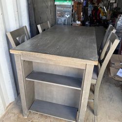 Table And 4 Chairs Set Cost $550