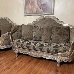 Set of 3 Victorian Couch Set