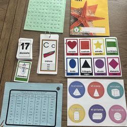 Free Kindergarten Dual Immersion Flashcards And Workbook.  