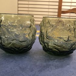 Vintage Anchor Hocking Roly Poly Drinking Glasses (2)