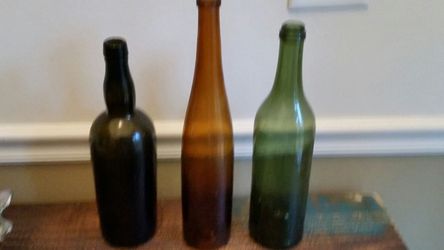 Antique wine bottles