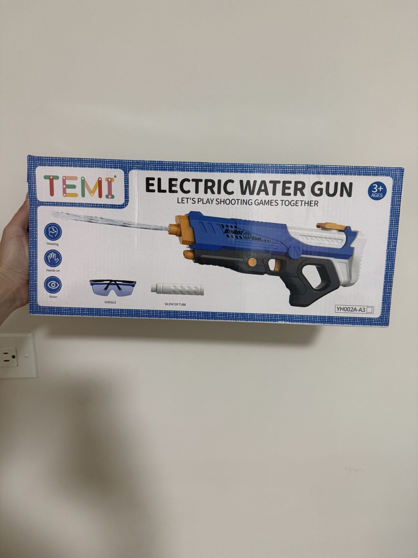 TEMI Electric Water Gun Squirt Guns for Kids - Automatic Squirt Gun with up to 32 Ft Long Range