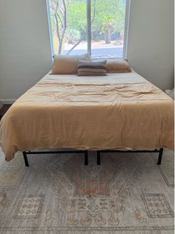 Queen Matress and Bedframe