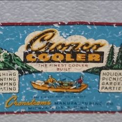 Vintage camp cooler