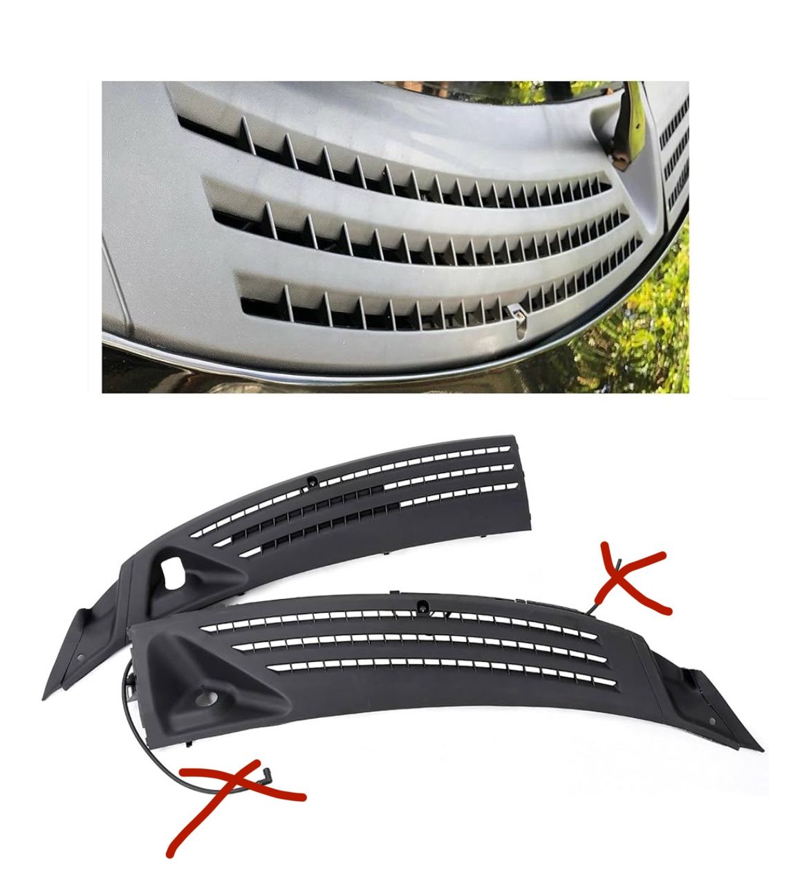 For 04-08 Ford F-150 F150 Improved Windshield Wiper Cowl Panel Cover Right Left