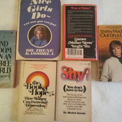 Bundle of (6)books self-help 1 hardcover 5 paperbacks