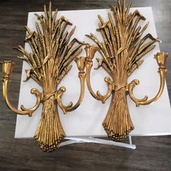 Wheat Sheaf wall candle sconce