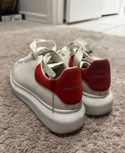 Alexander McQueen Oversized Sneakers White Red