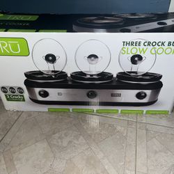 3 Crock buffet Crock Pots
