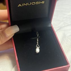 Sterling moissanite Necklace