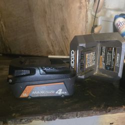 Rigid Battery And Charger 