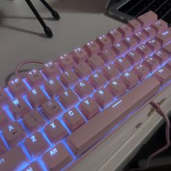 Pink mechanical keyboard  