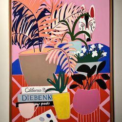 2017 Original Gouache on Canvas Painting by Canadian Artist MARY FINLAYSON