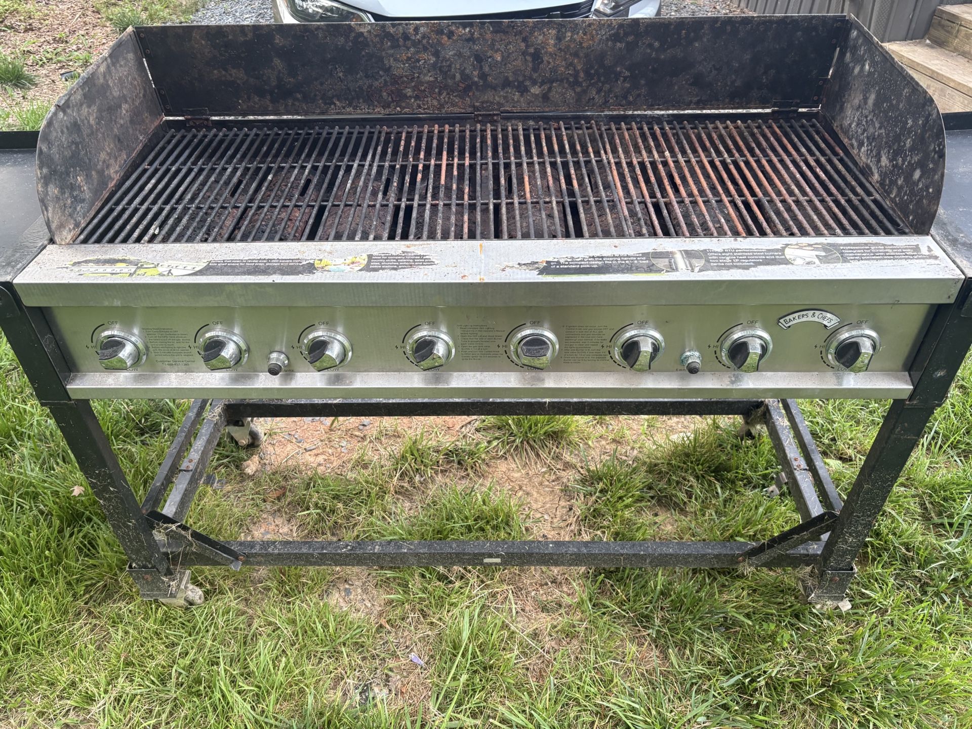 Propane Grill 4 Foot By 2 Foot