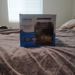 Top Fin 3 Gallon  Shrimp And Plant Aquarium 