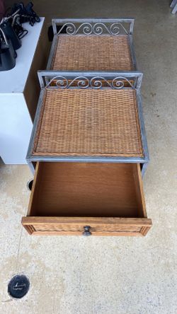 2- end tables or side work station end unit