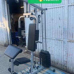 🔥🔥🔥Home Gym $250 sale! New!!!  Home Gym Workout Station with 330LB of Resistance, 125LB Weight Stack Exercise Workout Equipment Fitness Strength Ma
