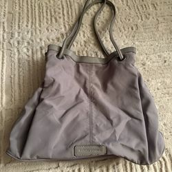 Banana Republic Gray Nylon Tote Bag Minimalist Shoulder Bag Work Everyday Chic