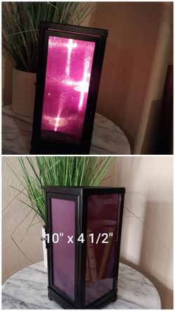 Partylite Zen Lantern Purple, Holds 3 Tea Light Candles